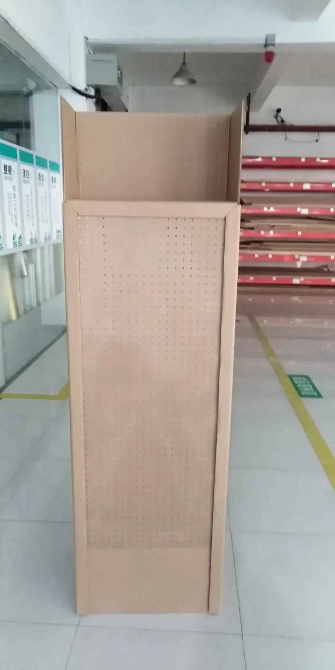 
cardboard display rack for Exhibitions, Supermarkets, Chain stores, Shops, Advertising and Promotions 