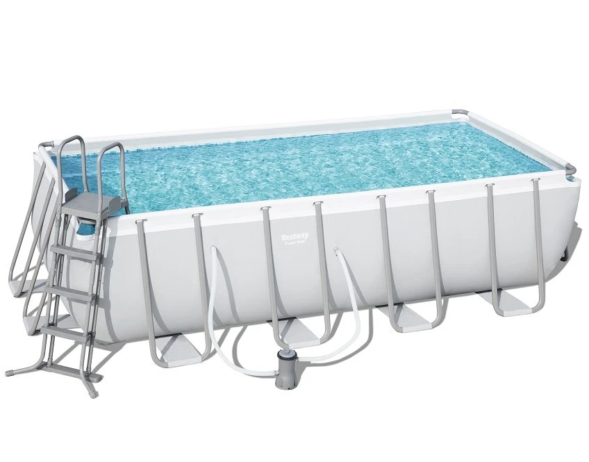 Bestway 56670 piscina rettangolare con telaio cm 488x244x122H pompa filtro scale