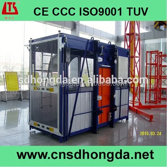 
Double-cage SC100/100 Building Construction Lift/Elevator with CCC/ISO9001 Certificate on Sale 