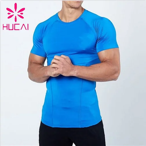 

Custom Sports T Shirt Gym Fitted Men Dry Fit Shirts Wholesale