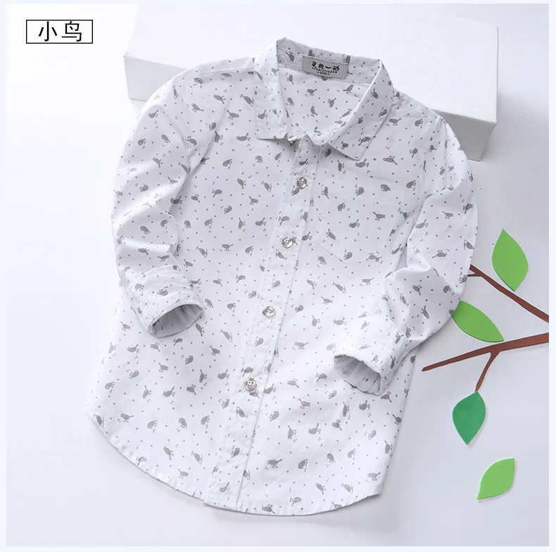 
white cotton kids fashion dress shirts for boys 