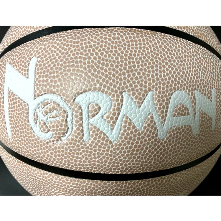 
custom good quality size 6 ball type leather basketball training 