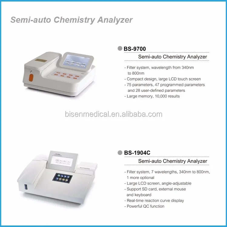 Bs9200 Semiautomatic Clinical Blood Portable Chemistry Analyzer Liver