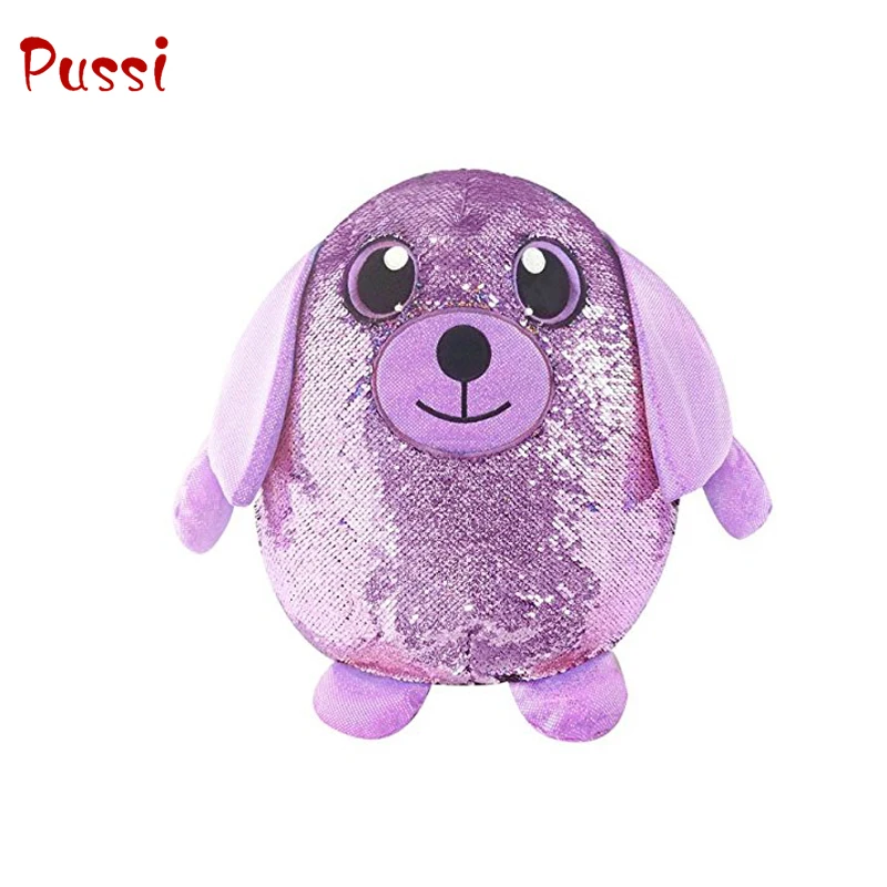 reversible sequin plush