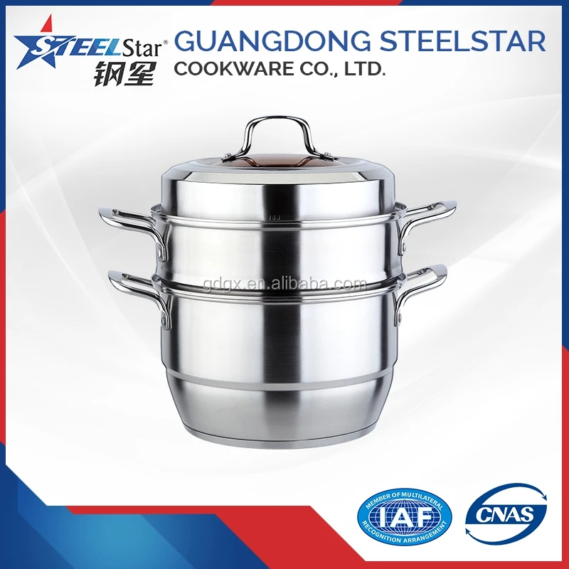 Indian 3 Layers Stainless Steel 201 Steamer Cooking Pot Buy India
