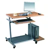 Modern simple style PC laptop study table office computer desk with wheels