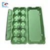Green Eco-friendly Chicken egg cartons paper cartons pulp egg box with own logo design glue sticker