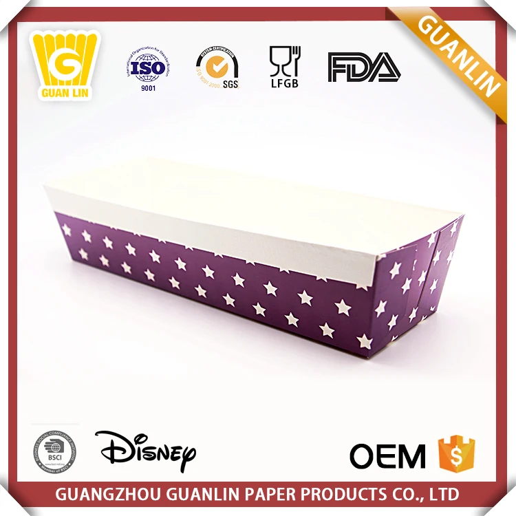 
Wholesale Price Different Color Style Rectangle C1S Art Paper Corrugated Paper Loaf Pan 