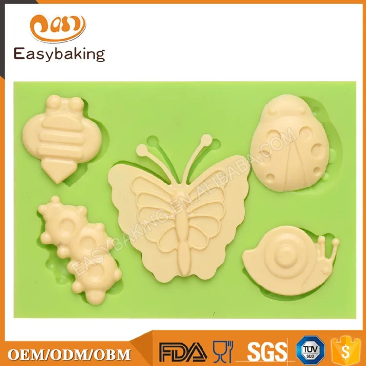 ES-0208 Cute insect silicone fondant cake decoration mold