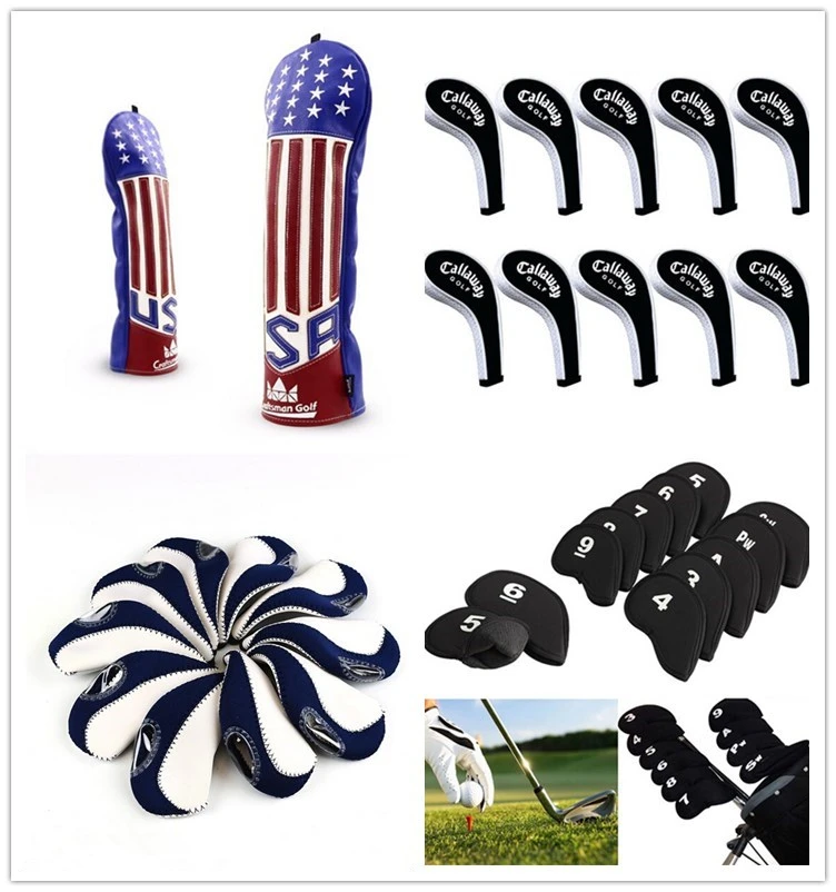 Colorful Leather Golf Iron Club Headcover Buy Golf Club Animal Headcovers,Custom Golf Club