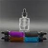wholesale 30ml Clear Square Rectangular Glass Perfume Bottle for e liquid bottle,square e liquid oil bottle