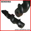 OEM high precision cnc machined conveying large engineering tivar1000 uhmwpe plastic screw conveyor arbor rods