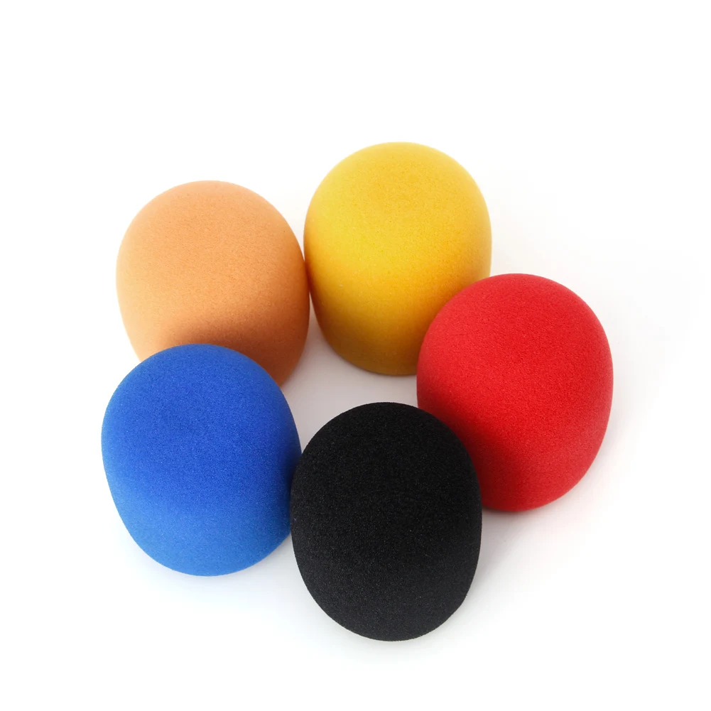 

Colorful Microphone Cover Handheld Windscreen Sponge Karaoke Microphone Foam, 5 colors