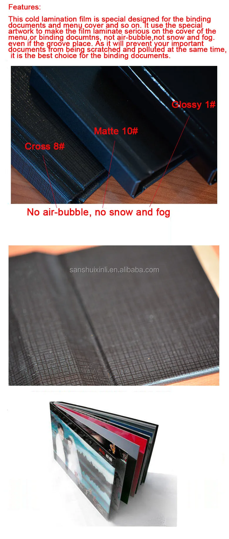 L&b Glossy Pvc Cold Laminating Protecting Film For Book Cover Buy