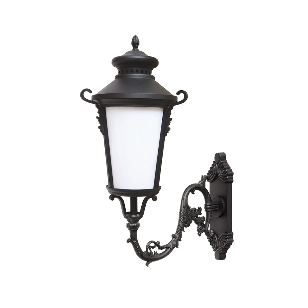 SEARCHLIGHT ALUMINIUM BLACK OUTDOOR PORCH GARDEN WALL FITTING BRACKET LIGHT NEW RHT-13305