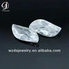 Wholesale AAA Special Leaf Shape White Lab Synthetic Cubic Zircon Stone CZ Gems Loose Gemstone Beads for Jewelry