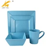 16pcs 100% melamine square shape dinnerware set wholesale A5 high quality melamine plate and bowl tableware