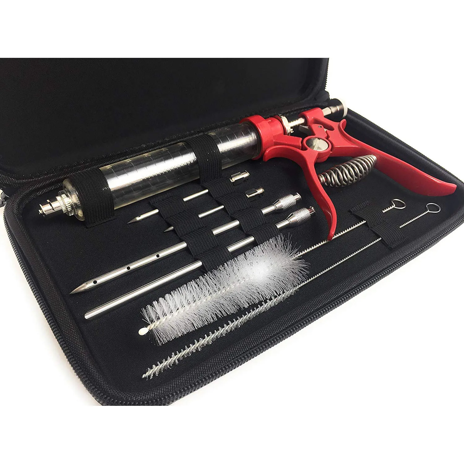 Bbq Meat Marinade Injector Gun Kit With Case,2 Oz Large Capacity Barrel