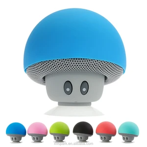 Good Promotion Cute Fasion Mini Mushroom Portable Bluetooth Speaker 2019 With Sucker