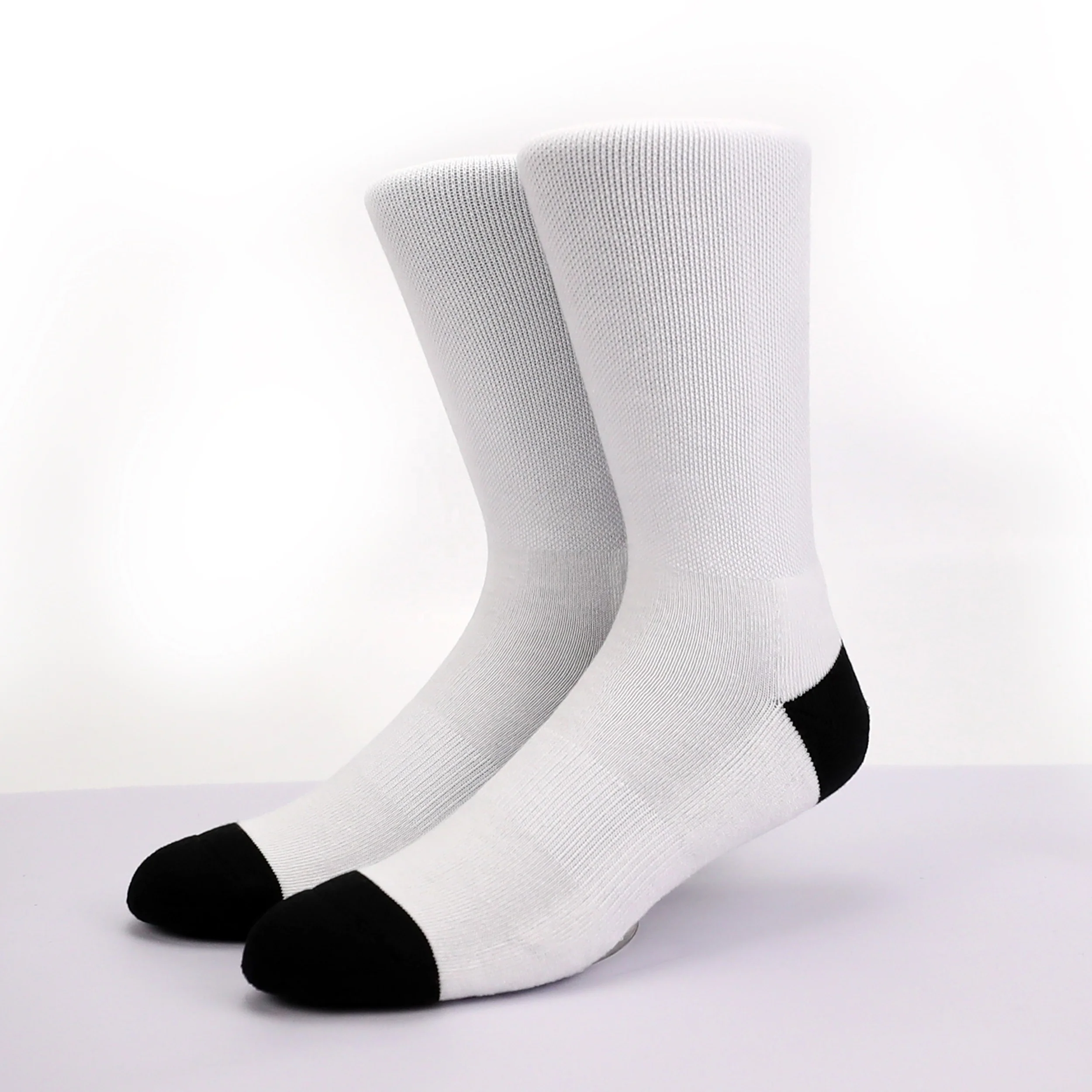 

high quality sublimation blank socks white custom socks sublimated printed mens socks, Customized color