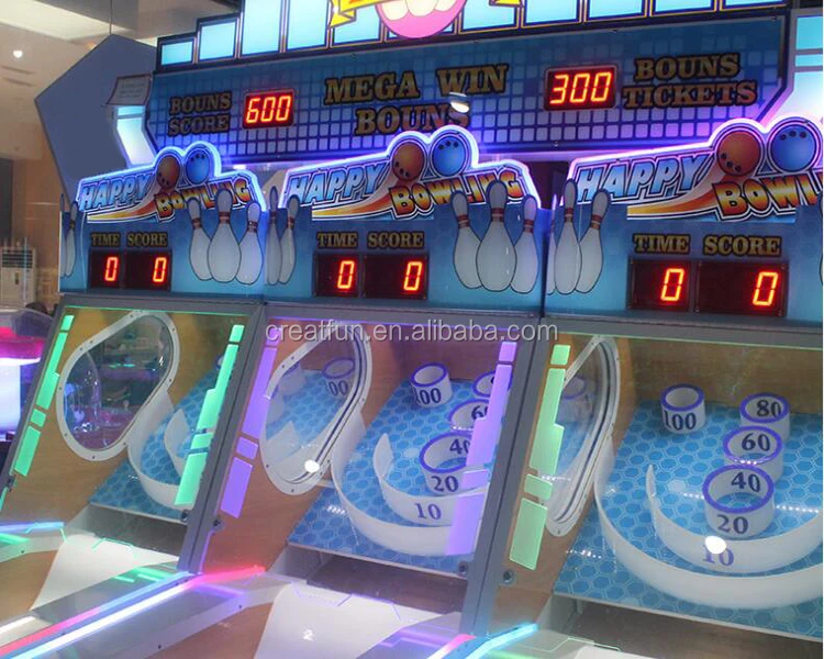 Coin Operated Happy Bowling Electronic Arcade Video Games Bowling Ball