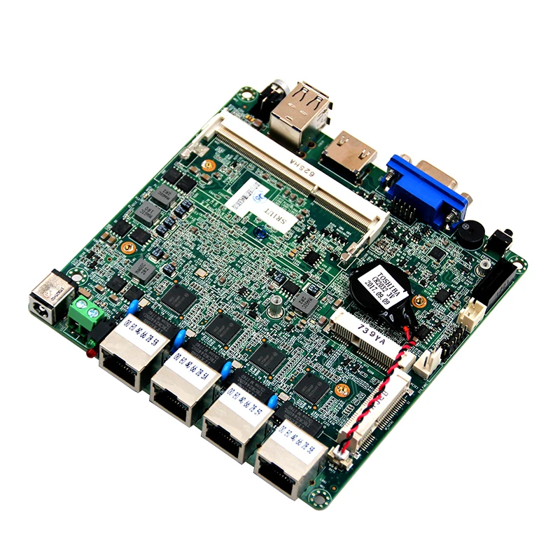 

12*12 cm Nano ITX 4 Lan Motherboard support 8GB ram for network applications