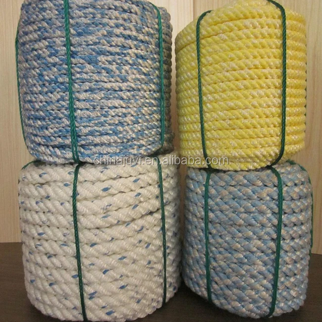 nylon double braid PP 3-strand sliver anchor rope rode