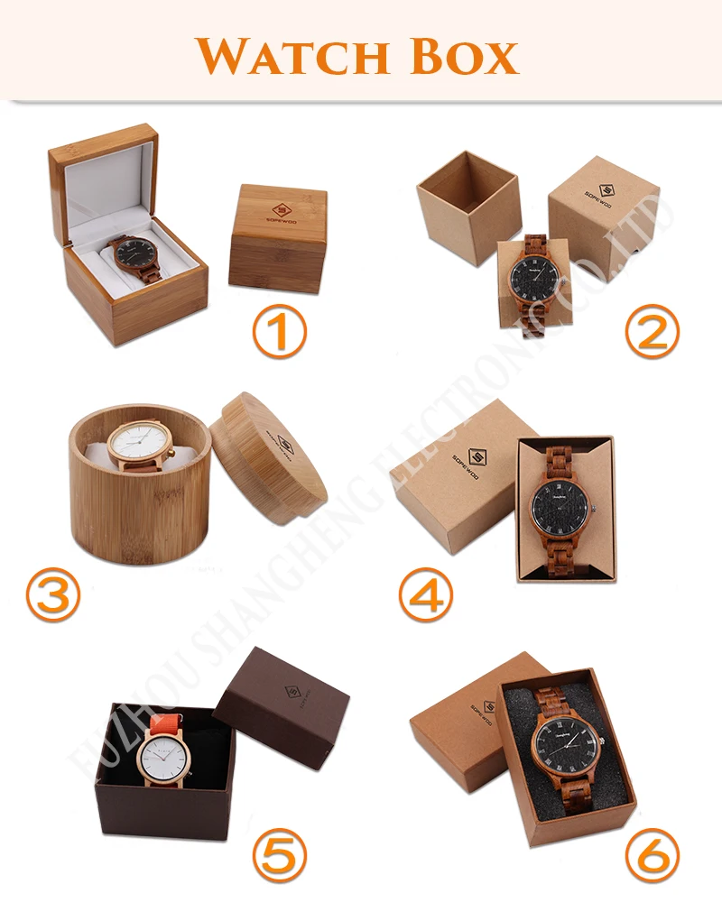 SOPEWOD custom oem big simple luxury fashion classic quartz japan movement mans watch with waterproof black men wood watch