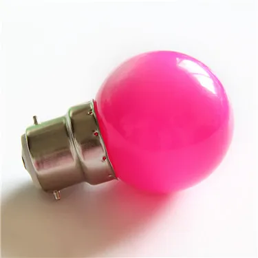 G45 1W 2W Plastic Edison style LED colorful light filament bulb