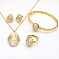 

Best selling replicate stainless steel women's jewelry set wholesale