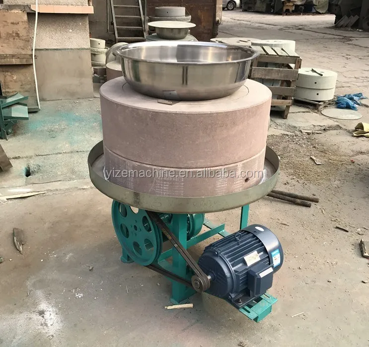 Home use electric sesame oil grinding machine tahini stone mill grinder