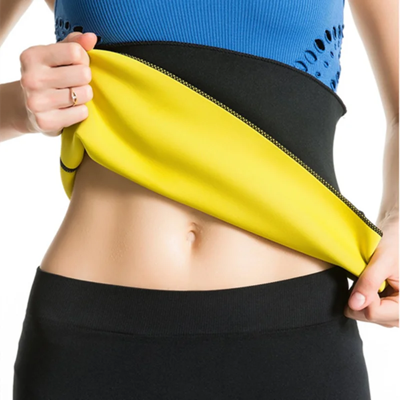 

Waist Trimmer Exercise Slim Belt Hot Slimming Shaper Sweat Sauna Panty Shaper, Yellow/pink/black