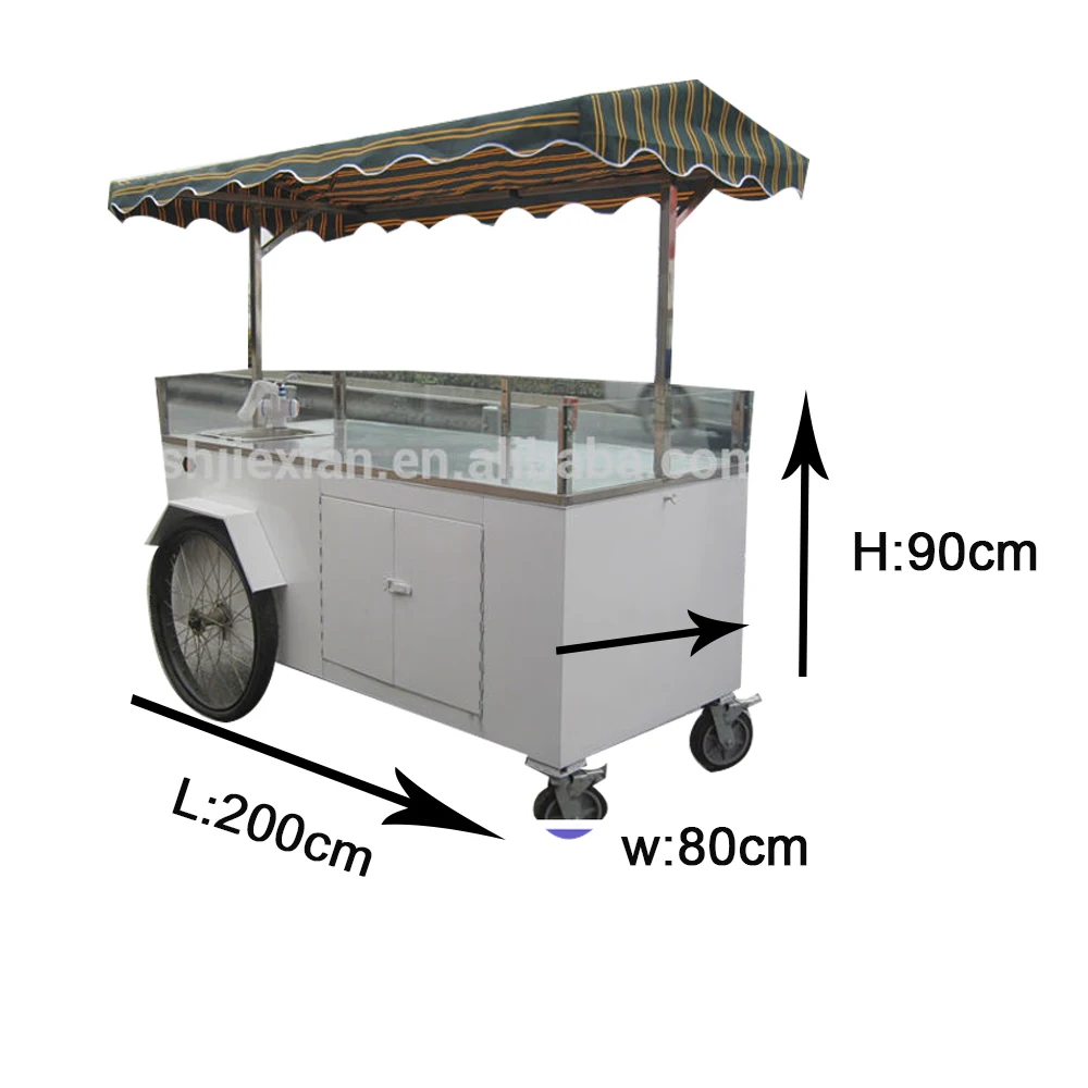 Jxcr200 Hand Push Mobile Outdoor Ice Cream Cart Ice Slush Cart Buy