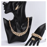 

Factory Wholesale Dubai Bridal 18K Real Gold Plated Jewelry Sets Luxury Woman Jewelry