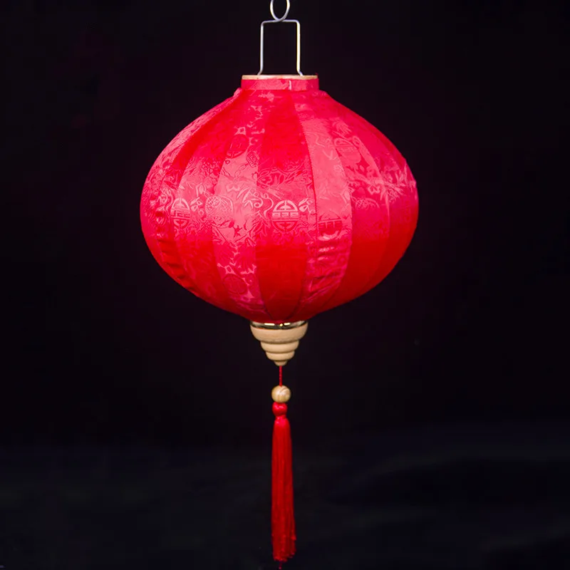 Fabric Traditional Chinese New Year Decoration Out Door Red Nylon