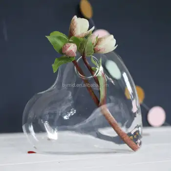 Clear Hanging Heart Shaped Flower Vase Buy Flower Vase Heart