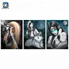 Customized American Indian Wolf 3d lenticular wolf picture wall hanging decoration