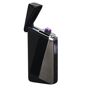 Image of HB019 Luxury Fingerprint sensor induction cigarette lighter dual arc usb lighter for christmas gift electronic