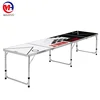Top popular design 8FT 2 folding beer pong table,customize logo beer pong table