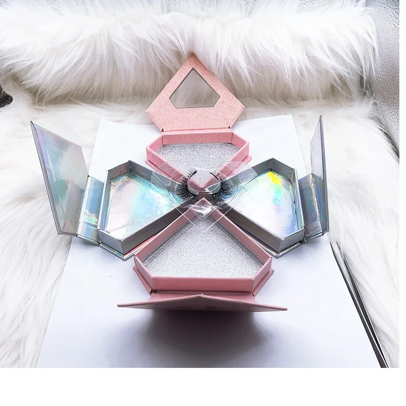 

premium mink lashes private label eyelashes with eyelash box, Black