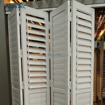 Exterior Bi Fold Louvered Plantation Shutters Buy Folding Shutters Exterior Door Shutters Bi Fold Shutter Product On Alibaba Com