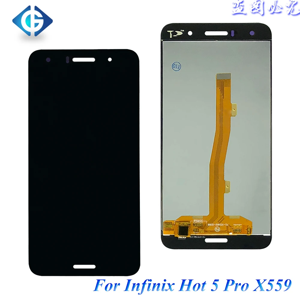 

5.5'' LCD Display with Touch Screen Digitizer Assembly for Infinix Hot 5 Lite X559 LCD Screen, LCD for Infinix X559, Black