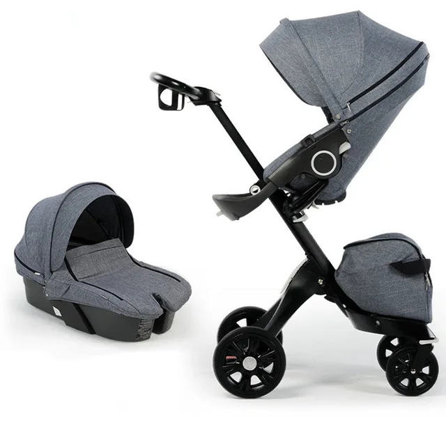 

2 In 1Baby Stroller High Landscape Folding Portable Baby Carriage For Newborns Luxury Prams For 0-3 Years Old