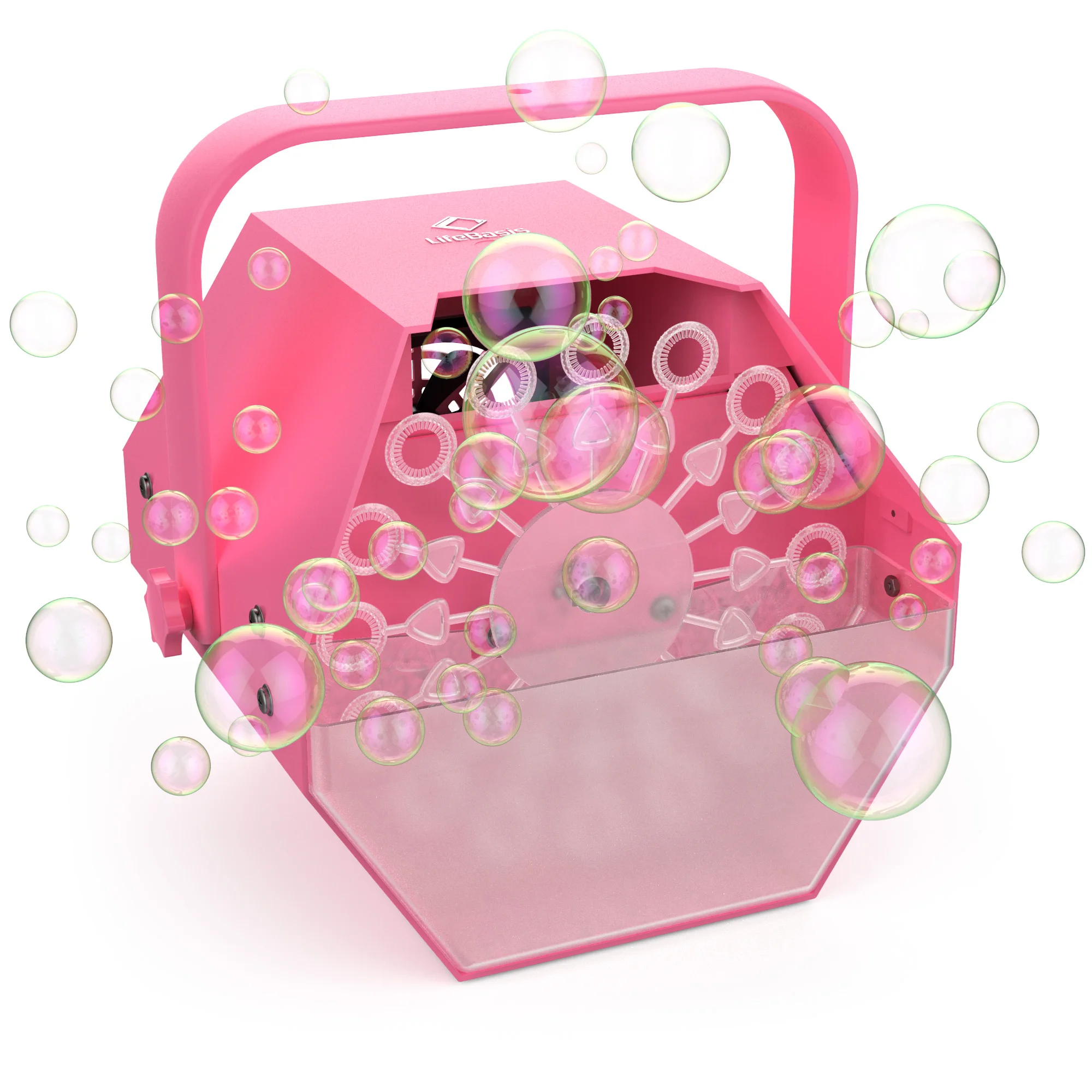 Indoor and outdoor automatic plastic mini bubble machine