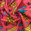 Wholesale high quality free sample tropical fruit pattern cotton lycra fabric