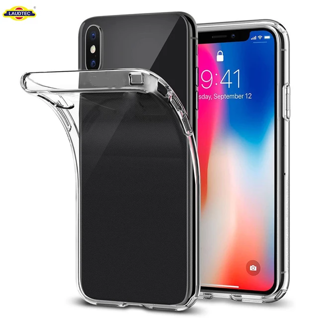 

For iPhone X Case Clear TPU Cover in Bayer Material, Transparent