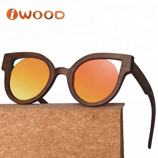 

China made wholesale bamboo sunglasses polarized with box