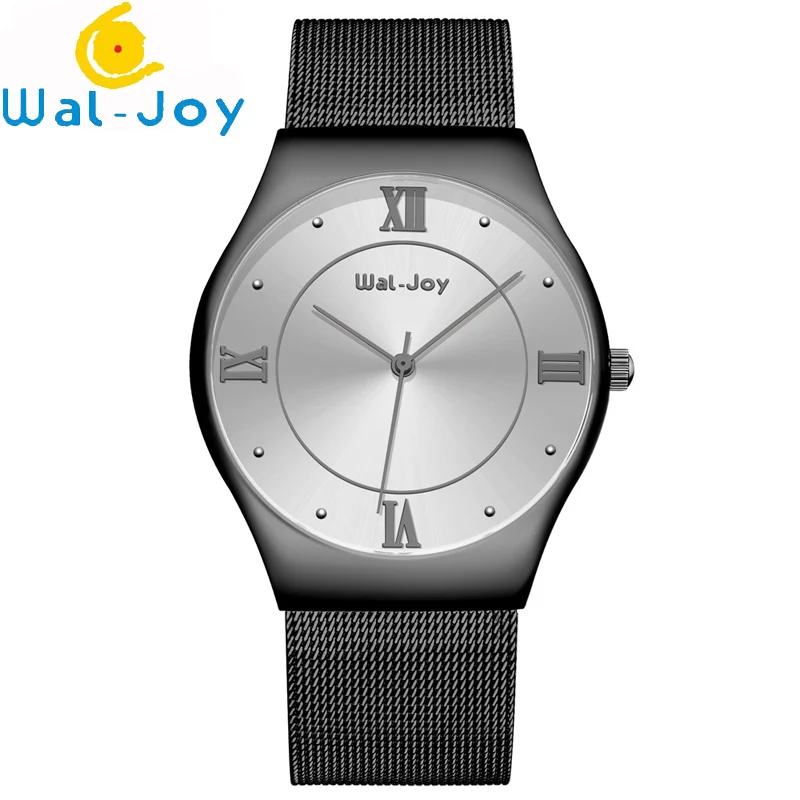 

Wal-Joy Brand Men Fashion Quartz 3ATM Waterproof Mesh Belt Wrist Watch WJ8003, Rose gold;gold;silver;black