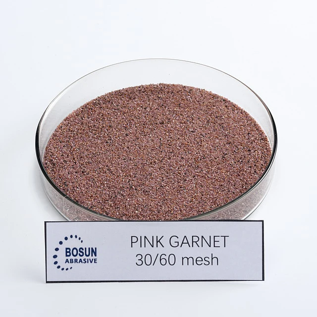 30 60 Mesh Pink garnet -1