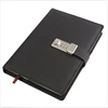 Quality PU leather A5 durable diary with code lock